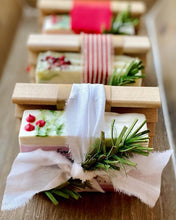 Load image into Gallery viewer, ADD ON—Soap Saver with Christmas Ribbon
